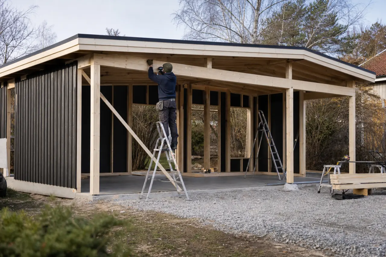 Anlita hantverkare för bygge av garage eller carport
